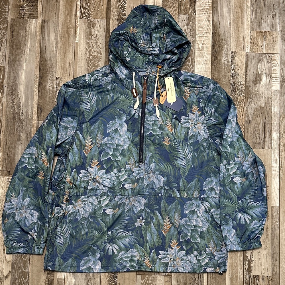 Tommy Bahama Botanical Beach Popover Dockside Blue. NWT!
